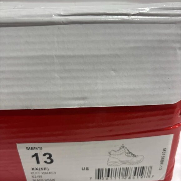 Propet Men’s Cliff Walker Black Waterproof Hiking Boots, Size 13 XX(5E) - Picture 7 of 7